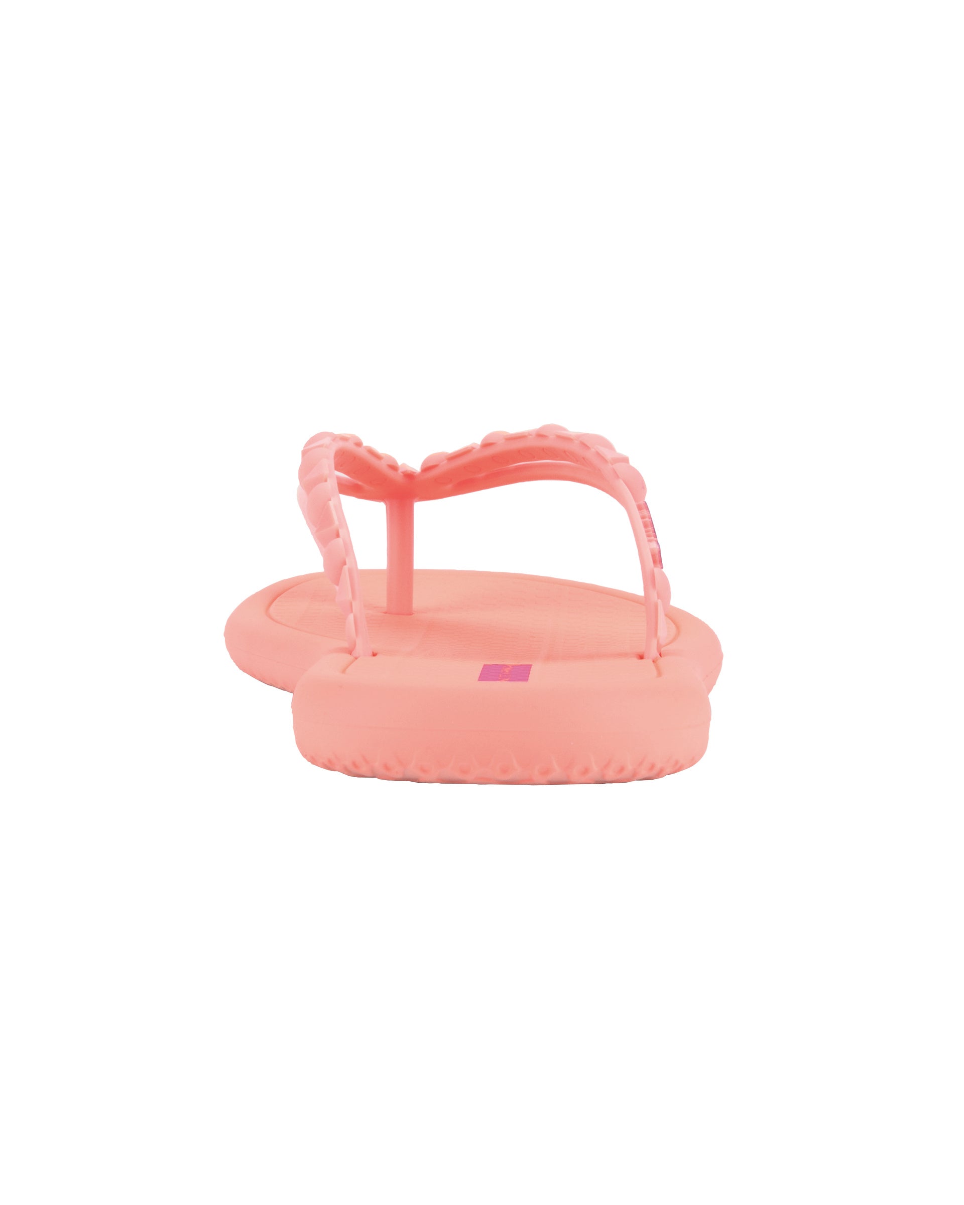 Back view of a light pink Ipanema Meu Sol women's flip flop with stud details on strap.