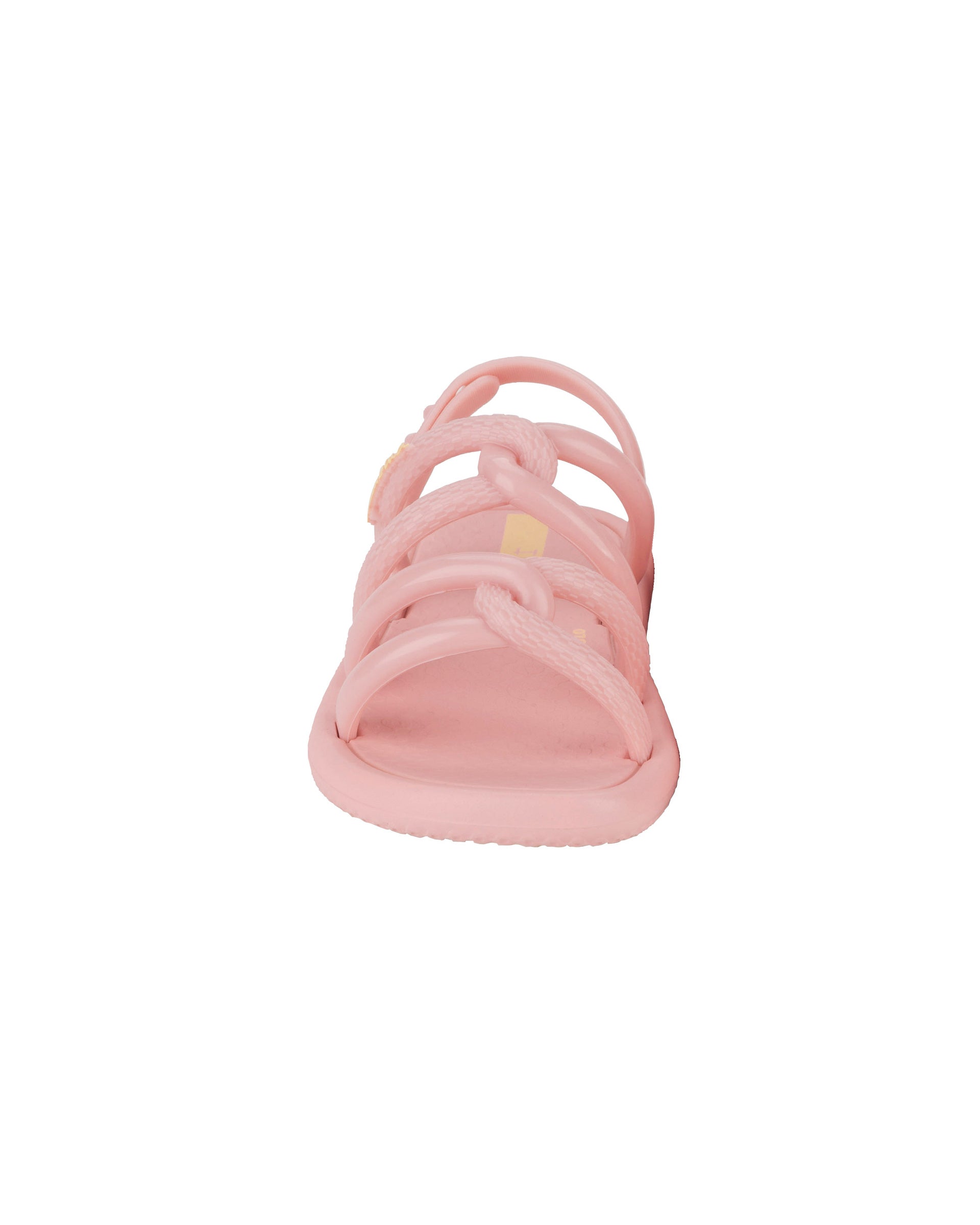 Front view of a light pink baby Ipanema Meu Sol Sandal. 