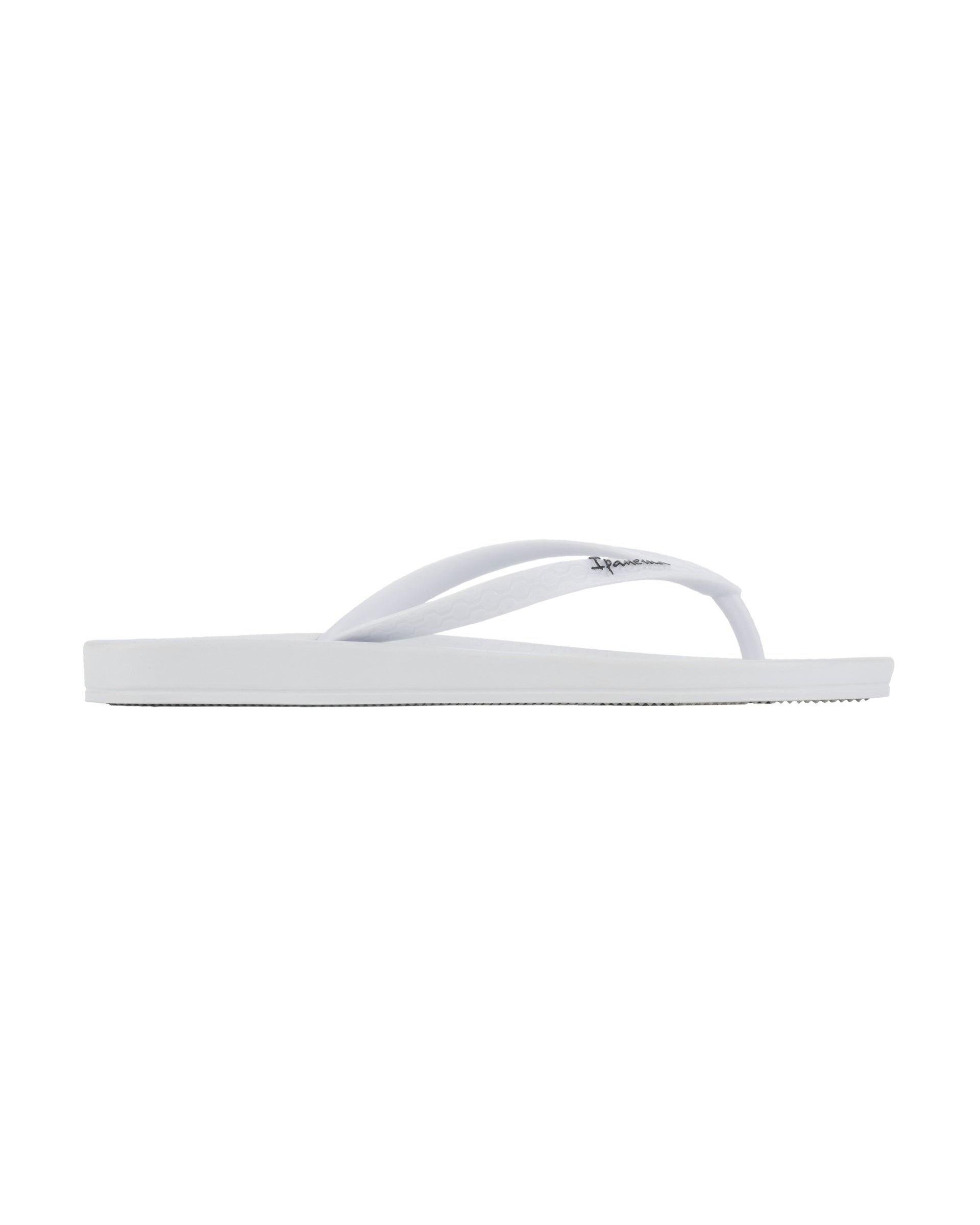 Side view of a white Ipanema Ana Colors woman's Flip Flops