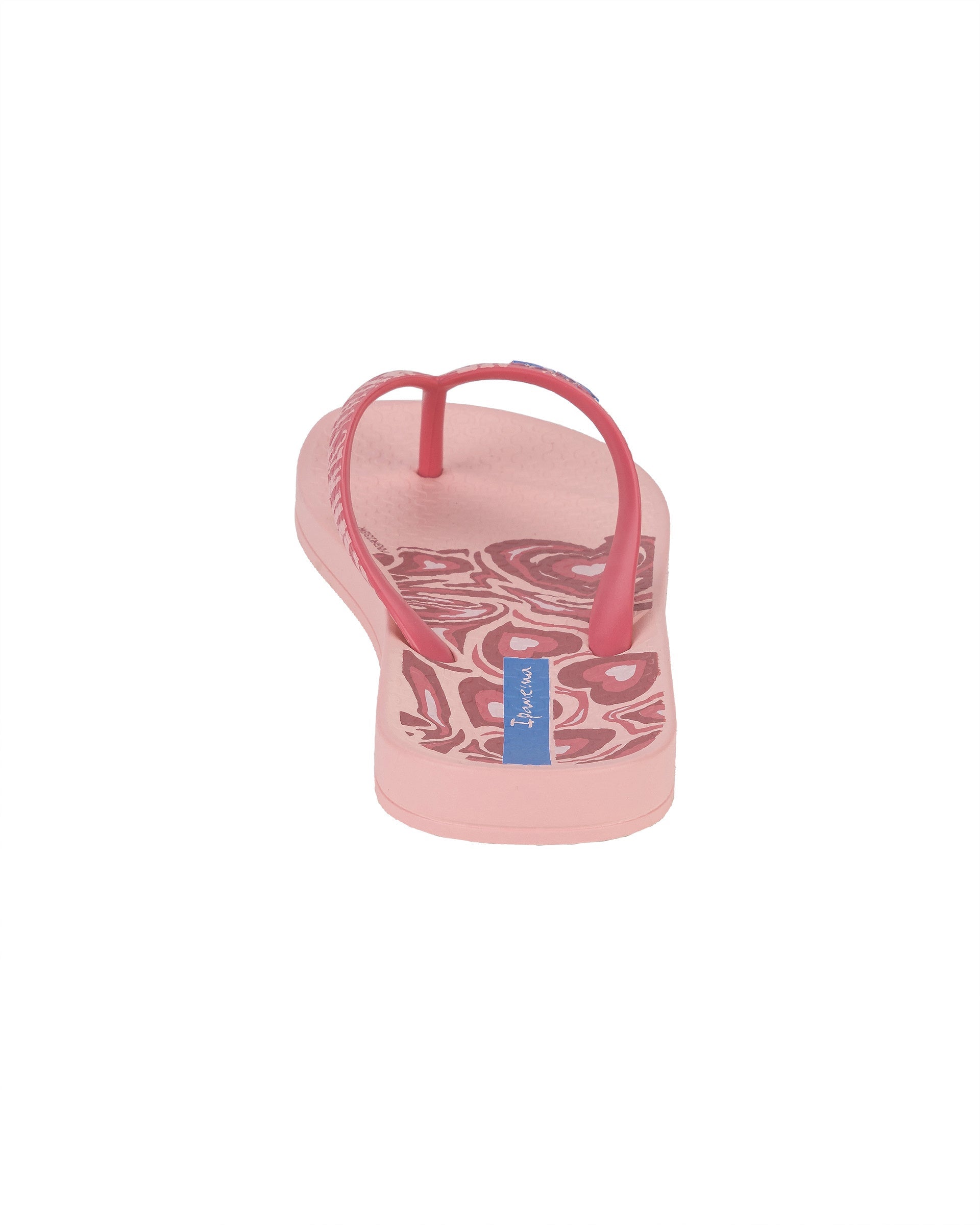 Ipanema Nostalgic Hearts Light Pink Flip Flops for Girls Size 9