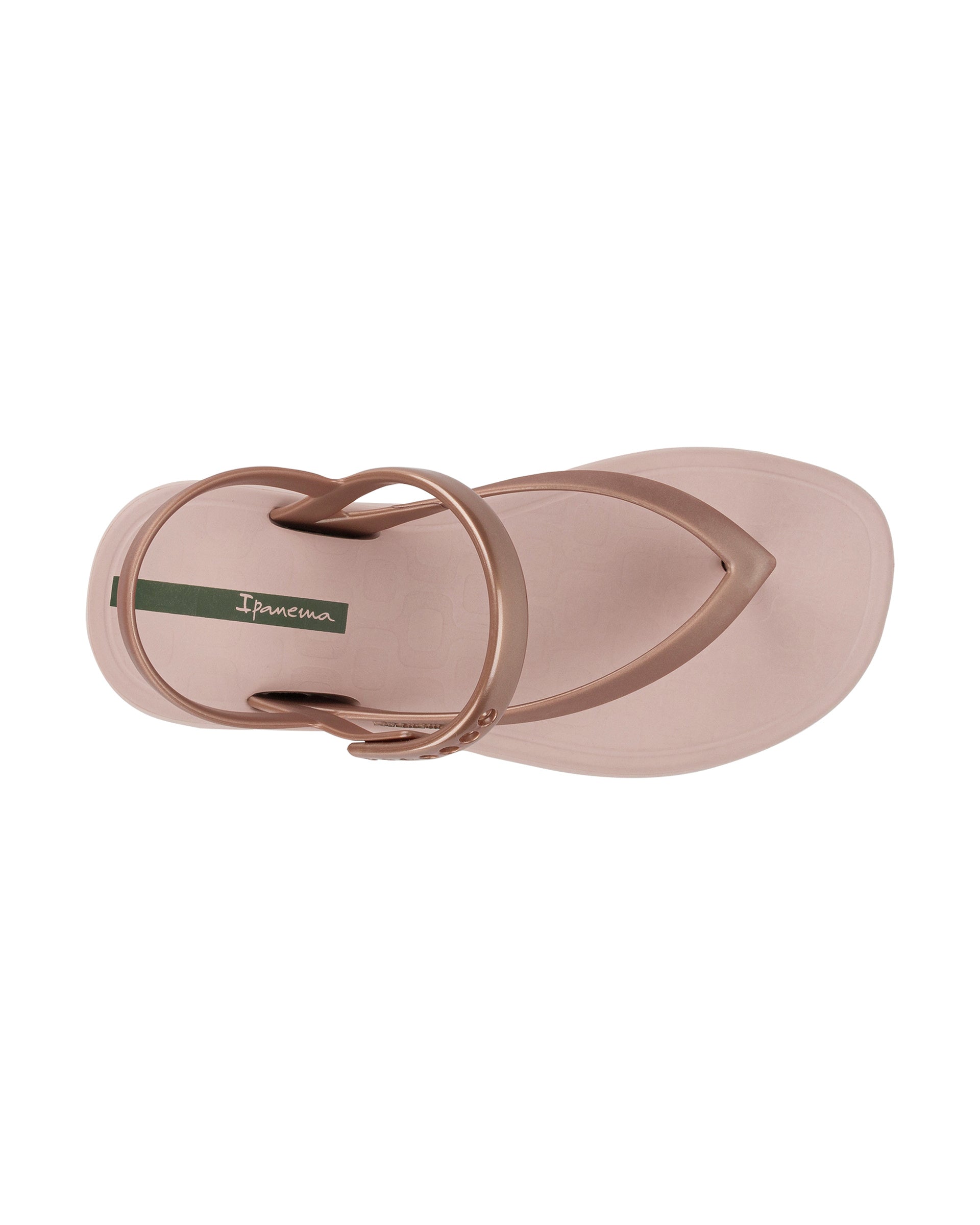 Top view of a pink Ipanema Verano women's sandal.