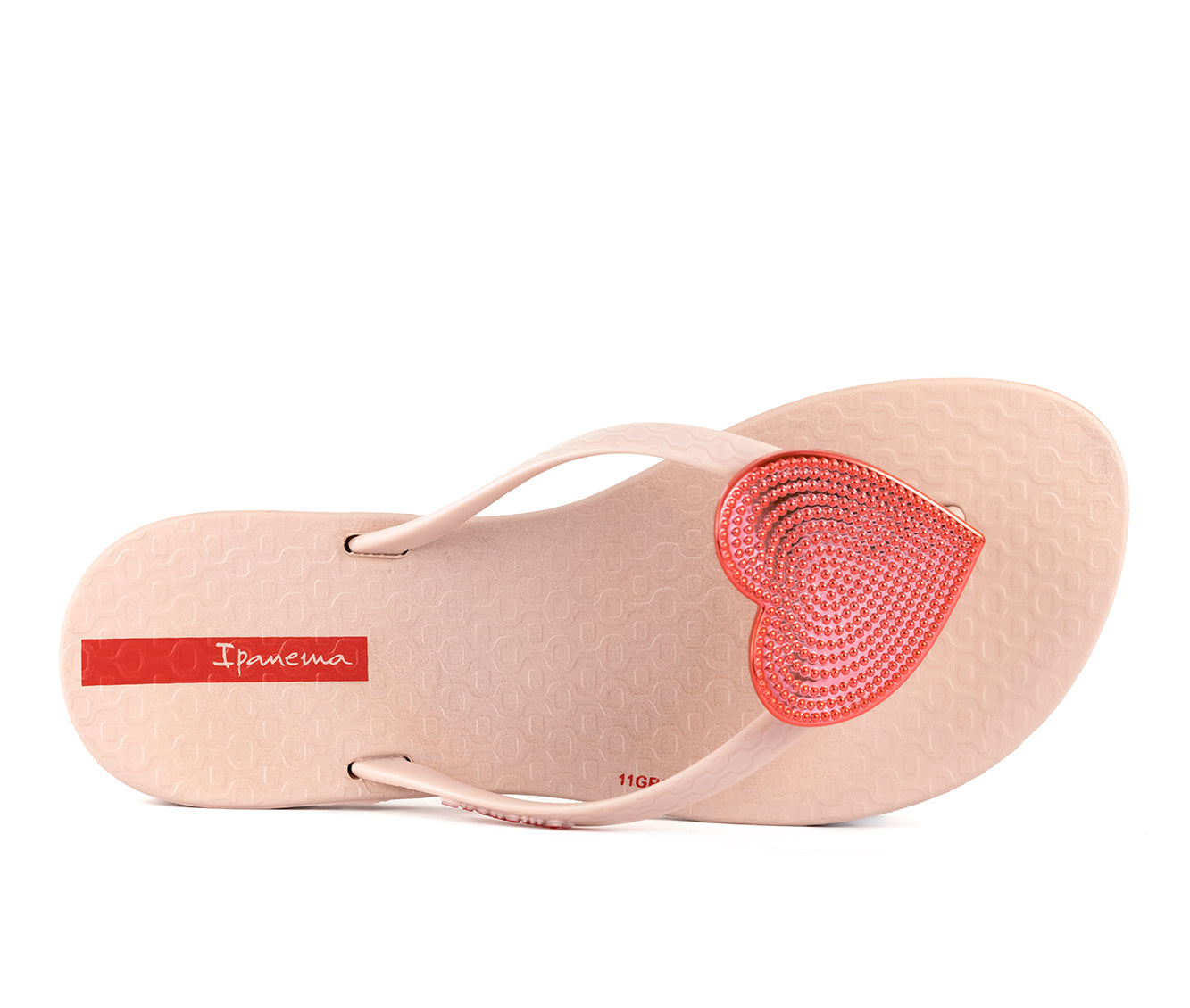 Ipanema Wave Heart  Pink/Red Top View
