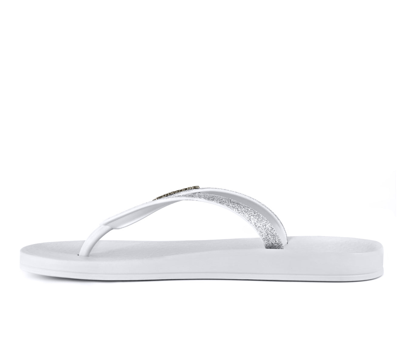 Ipanema Ana Sparkle White Flip Flop for Women with Silver