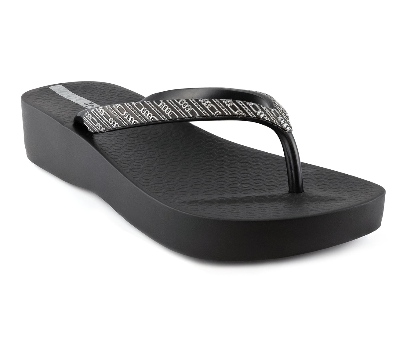 Ipanema Black Mesh Platform for Women